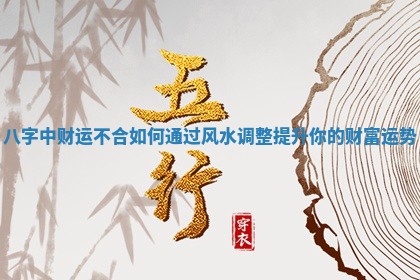 八字中财运不合如何通过风水调整提升你的财富运势